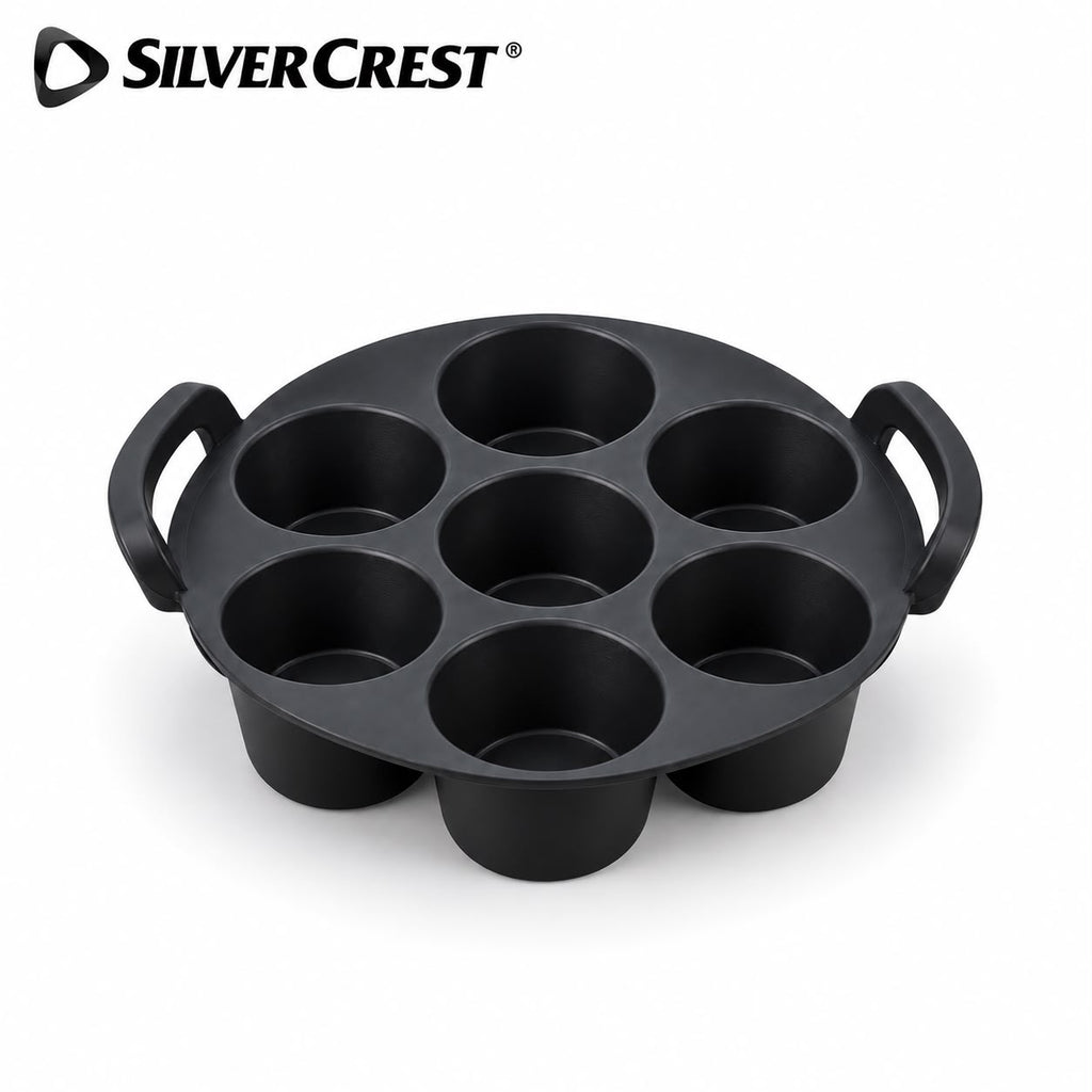 قالب مافن دائري من SilverCrest – من7 تجاويف  |   SilverCrest 7-Cup Muffin Baking Pan