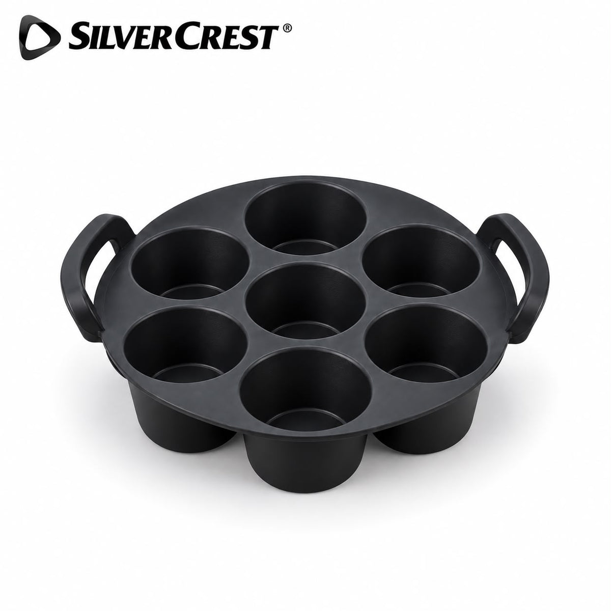 قالب مافن دائري من SilverCrest – من7 تجاويف  |   SilverCrest 7-Cup Muffin Baking Pan
