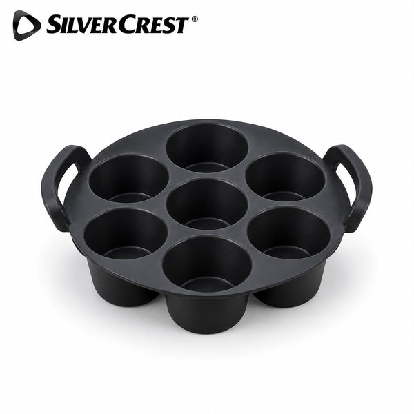 قالب مافن دائري من SilverCrest – من7 تجاويف  |   SilverCrest 7-Cup Muffin Baking Pan