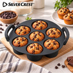 قالب مافن دائري من SilverCrest – من7 تجاويف  |   SilverCrest 7-Cup Muffin Baking Pan
