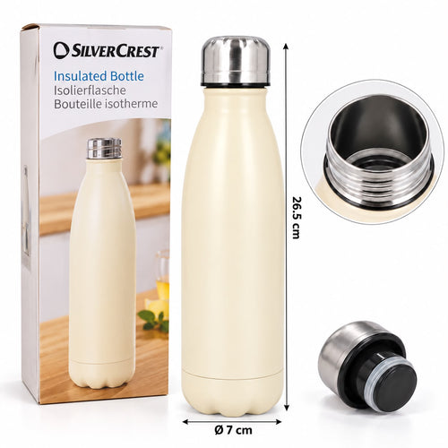 زجاجة حرارية معزولة من SilverCrest – بسعة 500 مل | SilverCrest Insulated Bottle – 500 ml