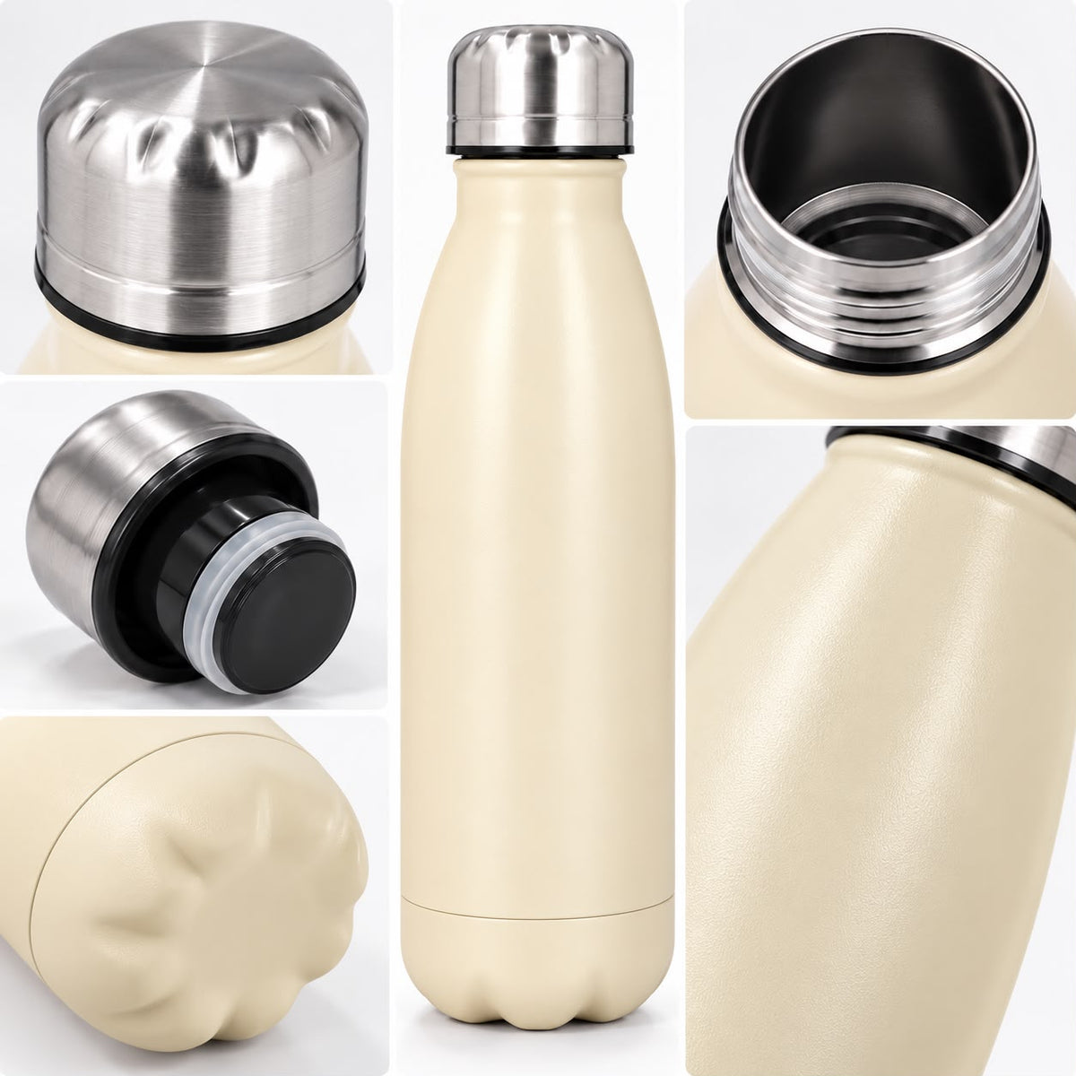 زجاجة حرارية معزولة من SilverCrest – بسعة 500 مل | SilverCrest Insulated Bottle – 500 ml