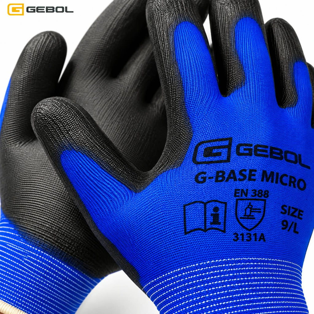 قفازات عمل واقية زرقاء من Gebol Gebol Blue Protective Work Gloves