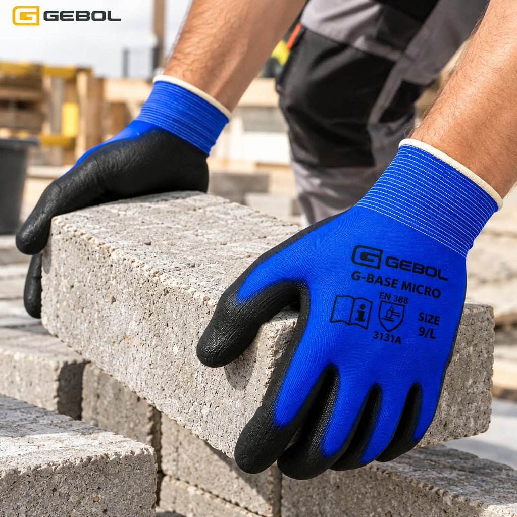 قفازات عمل واقية زرقاء من Gebol Gebol Blue Protective Work Gloves