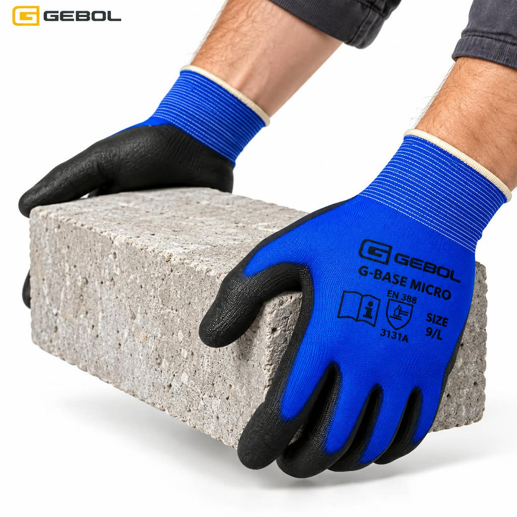 قفازات عمل واقية زرقاء من Gebol Gebol Blue Protective Work Gloves