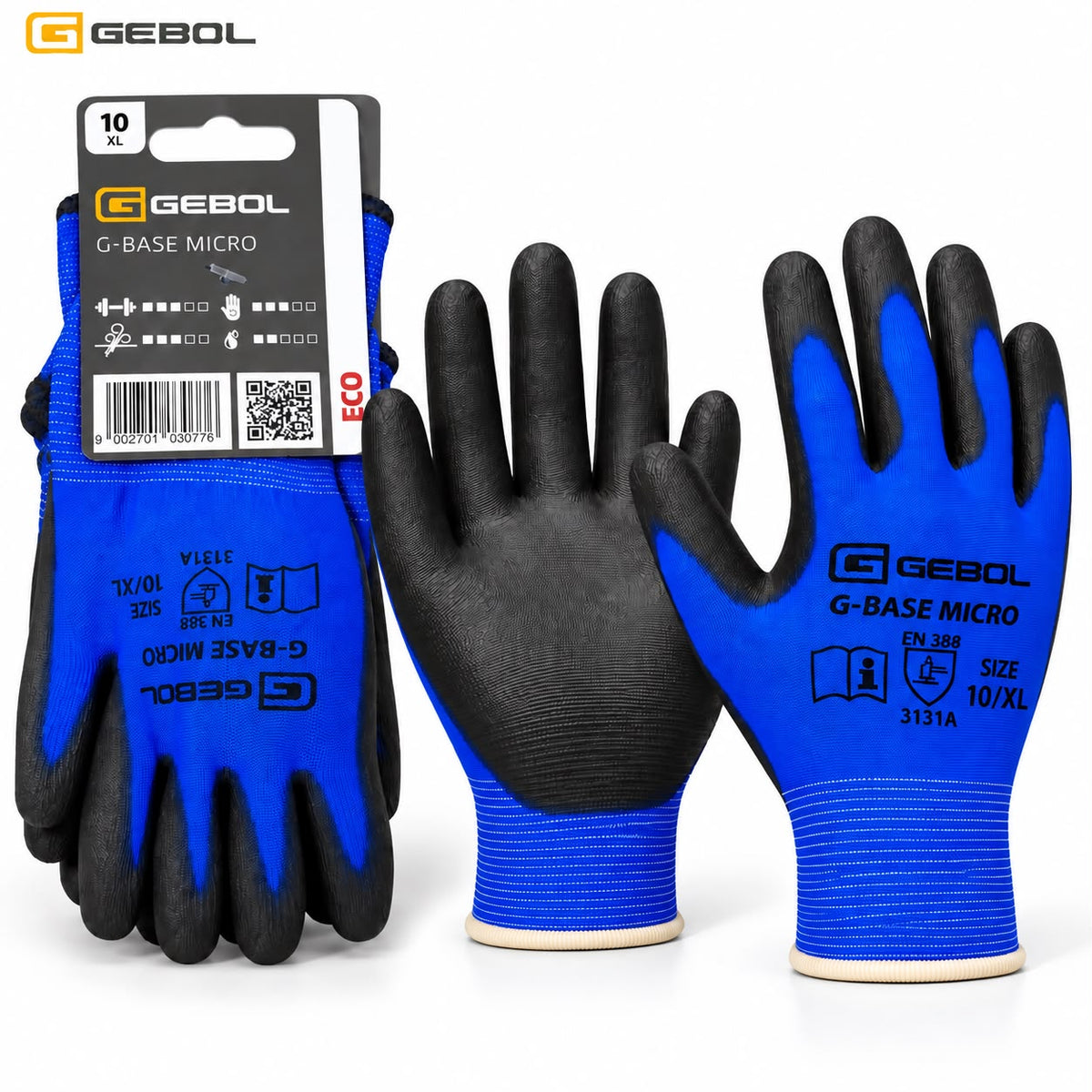 قفازات عمل واقية زرقاء من Gebol Gebol Blue Protective Work Gloves